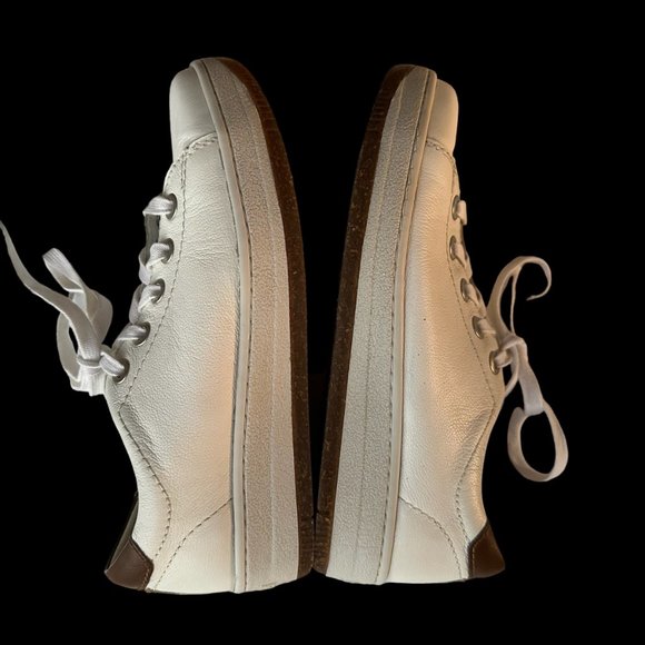 Josef Seibel Kim Comfort Shoes Size 6 Cork Insoles Lace-ups White Leather EUC - Picture 7 of 12